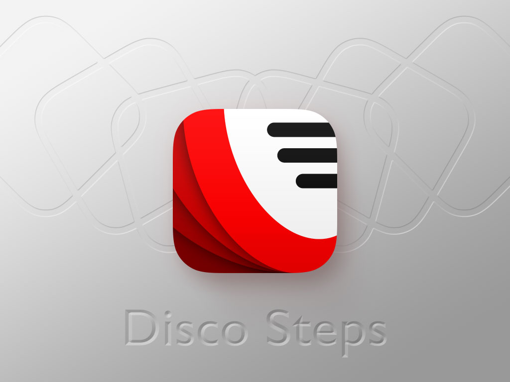 Disco Steps app icon promo