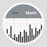 Screenshot of long-term statistics feature